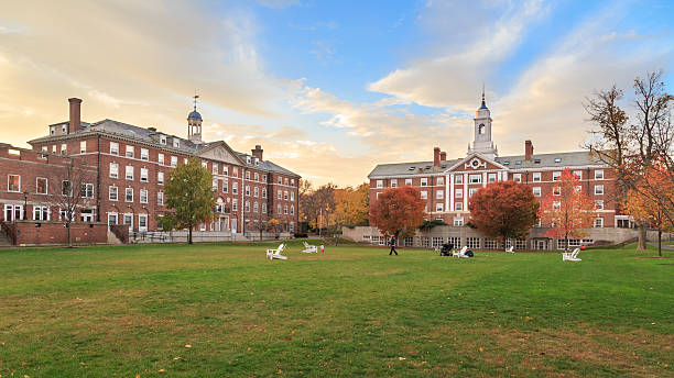 Cambridge, MA, USA - November 2, 2013: Radcliffe Quad undergrad housing at Harvard University in Fall in Cambridge, MA, USA on November 2, 2013.